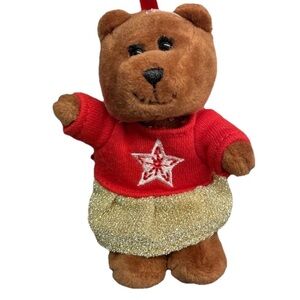STARBUCKS 2018 Bearista Girl Christmas Ornament Limited